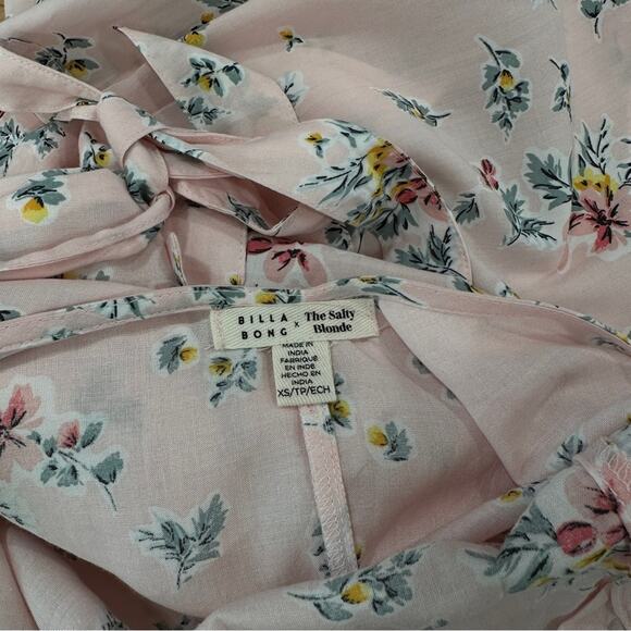 Billabong + Salty Blonde Collection Colab Beach Party Maxi Dress Peony size XS - Picture 8 of 9